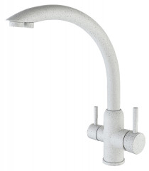 15024-H1 Смес. для кухни под фильт. выс. С-обр. (НЕРЖ,СЕРЫЙ) ViEiR (10/1шт)