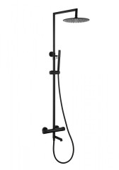 19170-C Душевая система с термостатом (ЧЕРНЫЙ) GANZER (5/1шт)