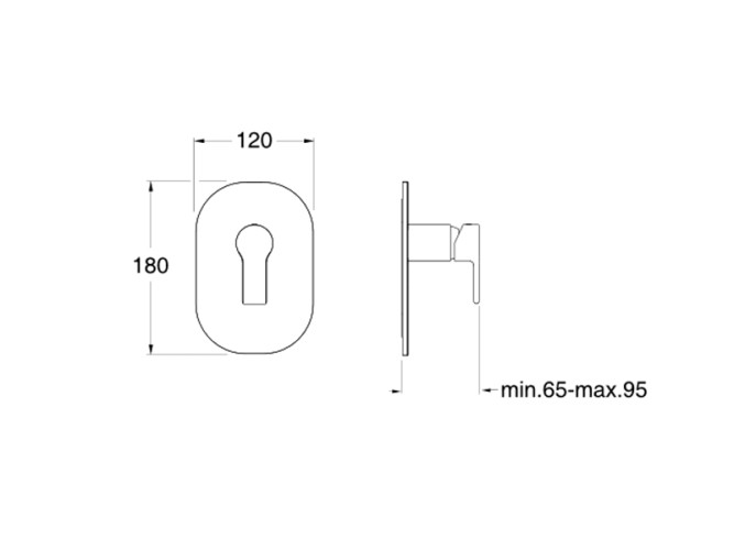 Смеситель для душа CRISTINA DELTA DE65651