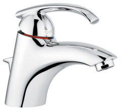 Emmevi Ramses, однорычажный смеситель для раковины с донным клапаном, цвет хром