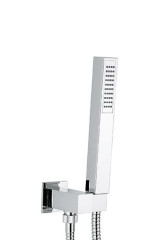 Emmevi, набор ручного душа 156: шланг 150см. из латуни (C02706А), однорежимная лейка, цвет хром