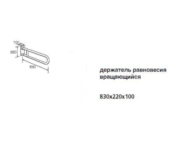 Поручень 80 см HATRIA AUTONOMY Y0DB01