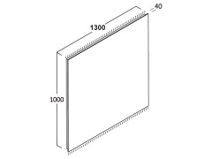 Зеркало с подсветкой BERLONI BAGNO Зеркала и светильники FQL 1300 C L