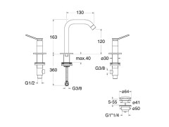 Смеситель для биде CRISTINA EAST SIDE ES33075