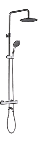 25070 Душевой релинг с термостатом (круг.) GANZER  (4/1шт)