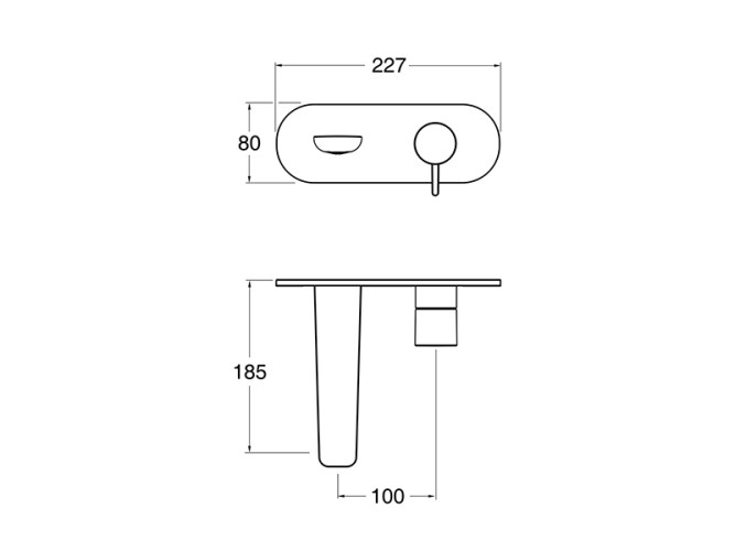 Внешняя часть смесителя для раковины CRISTINA QUEEN QE95651
