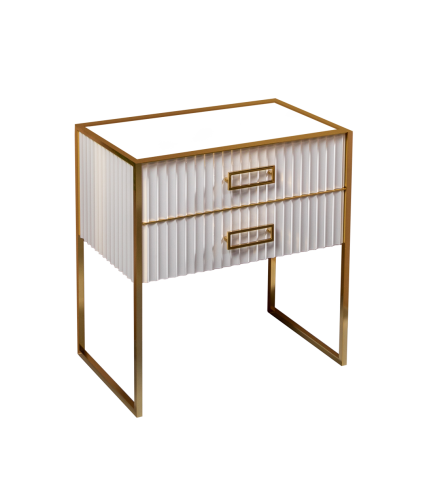 Тумба MONACO 80см h74см белая глянец + золото под раковину чашу