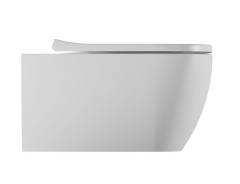 Alice Wunder, подвесной унитаз с вихревой системой смыва и крепежом fixwunder, 53x36 см, цвет черный матовый