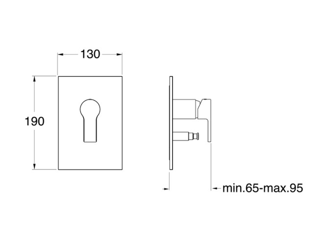Внешние части смесителя для душа CRISTINA OMEGA OG68924