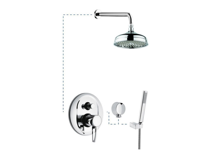 Emmevi Minu, душевой комплект 830CR, цвет хром