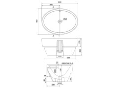 Раковина встраиваемая Scarabeo MATTY 8056/A