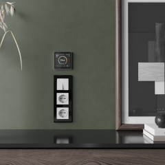 Умный сенсорный терморегулятор с LCD дисплеем белый W1851101