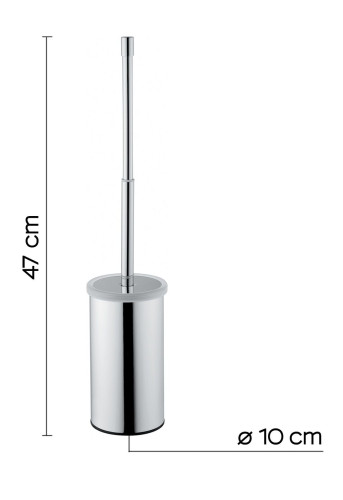 Gedy Canarie, напольный металлический ёрш с тепескопической ручкой, цвет хром