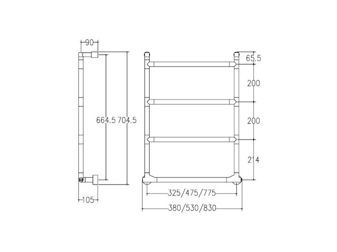 Полотенцесушитель электрический MARGAROLI SERENO MA0572NN0401CR