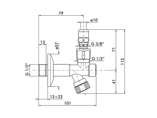 Фильтр-кран NICOLAZZI Комплектующие 5578DB coppia