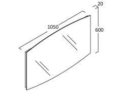 Зеркало с подсветкой BERLONI BAGNO Зеркала и светильники FLS 0600 RX E