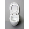 White Ceramic Basic, подвесной безободковый унитаз c крепежом, 50x36x26h см, цвет белый глянцевый