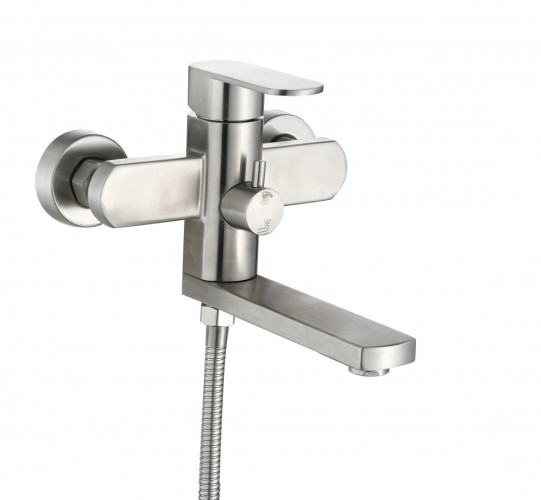 30304-G Смес. од. из НЕРЖ. для ванны кор.(САТИН) HANSEN  (12/1шт)