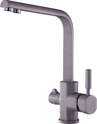 16034-A Смеситель (БЕЖ ПЕСОЧ) с фильт "GANZER"  (10/1шт)