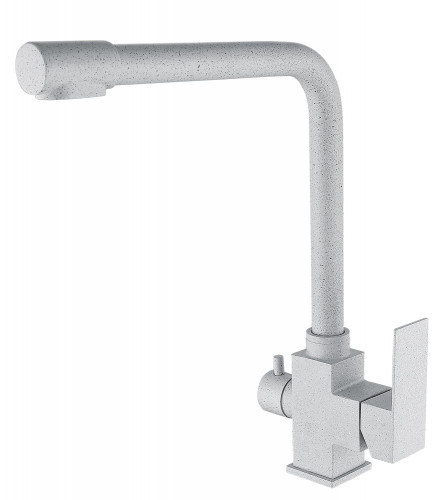 15025-H1 Смес. для кухни под фильт. выс. Г-обр. (НЕРЖ,СЕРЫЙ) ViEiR (10/1шт)