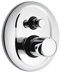 Emmevi Minu, однорычажный встраиваемый смеситель для душа с дивертером на 2 выхода, цвет хром