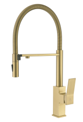 05126-S Смес. для кухни с гиб МАГ. изл. и под. фильт. (Мат. Золото) GANZER (10/1шт)