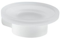 Gedy Pirenei, настенная стеклянная мыльница, цвет белый матовый