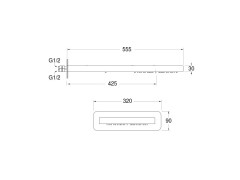 Верхний душ CRISTINA SANDWICH PD38351