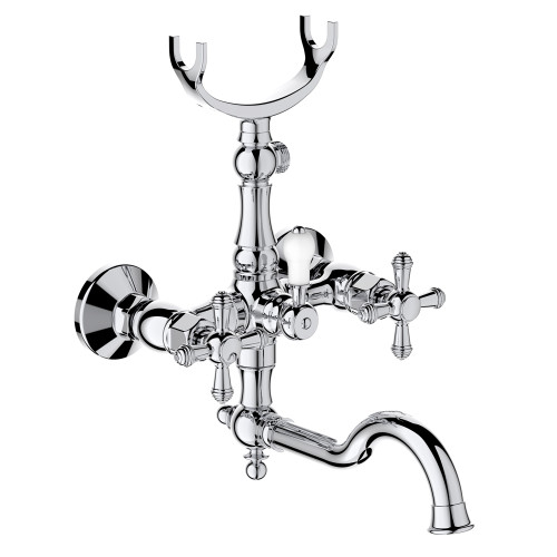 370131 Смеситель 2-руч. для ванны (ХРОМ) ViEiR (8/1шт)