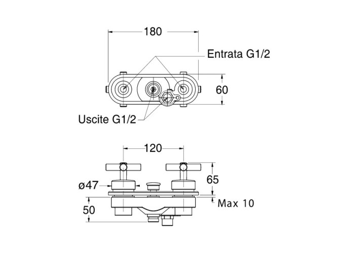 Смеситель на борт ванны CRISTINA EXCLUSIVE EV13151