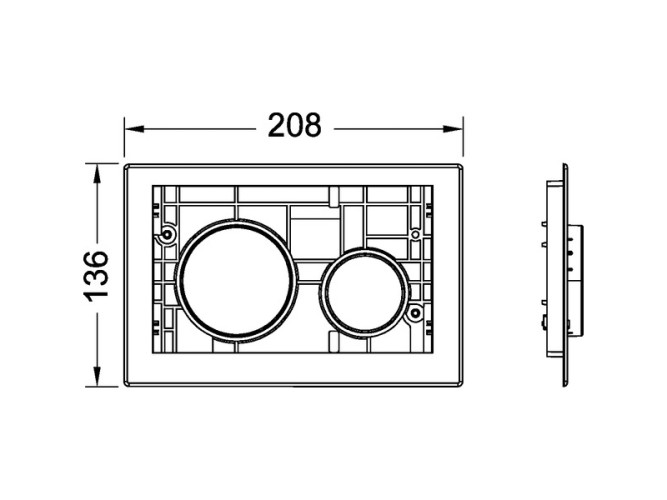 Клавиша смыва TECE Teceloop 9240666