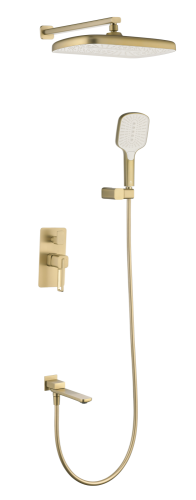 12165-S Смеситель встраиваемый для душа с 3-функ. (Мат. Золото) GANZER (6/1шт)