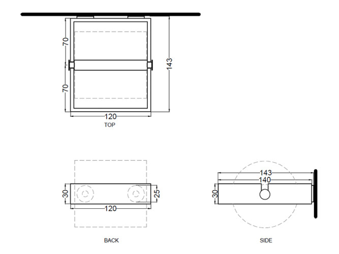 Держатель туалетной бумаги CIELO ACCESSORIES ACBR CM