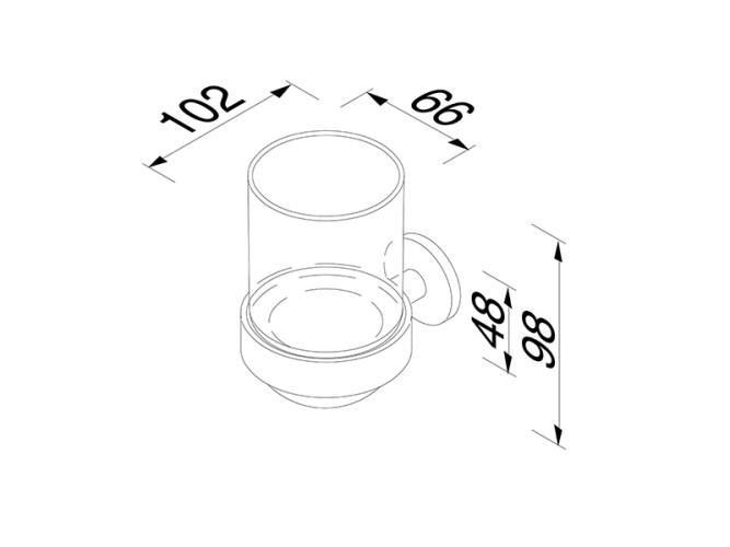 Стакан подвесной GEESA NEMOX 916502-07