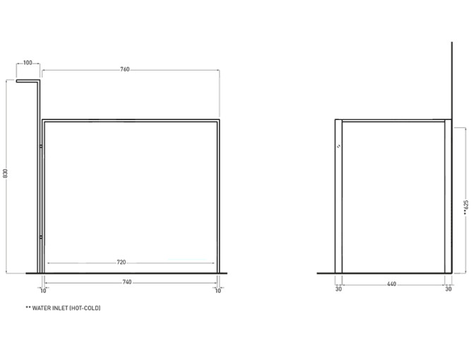 Консоль для раковины CIELO NARCISO NASTM CM