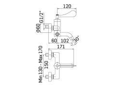 Смеситель для ванны MAMOLI PAOLA&amp;THEBATHROOM 194500000C21