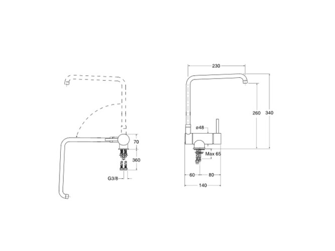 Смеситель для кухни CRISTINA KITCHEN KT50177