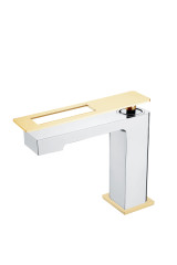 Смеситель Q для умыв. низ. ChromeGold_Комплект