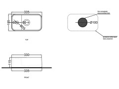 Раковина накладная CIELO LES PETITES LPLAR CM