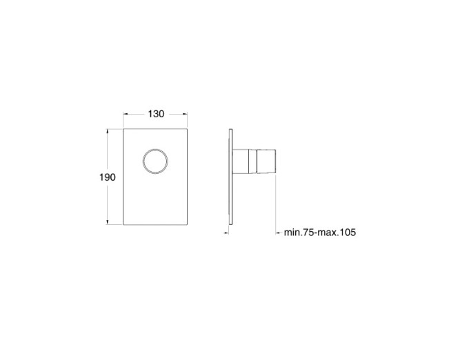 Внешняя часть смесителя для душа CRISTINA RUBINETTO RU68613