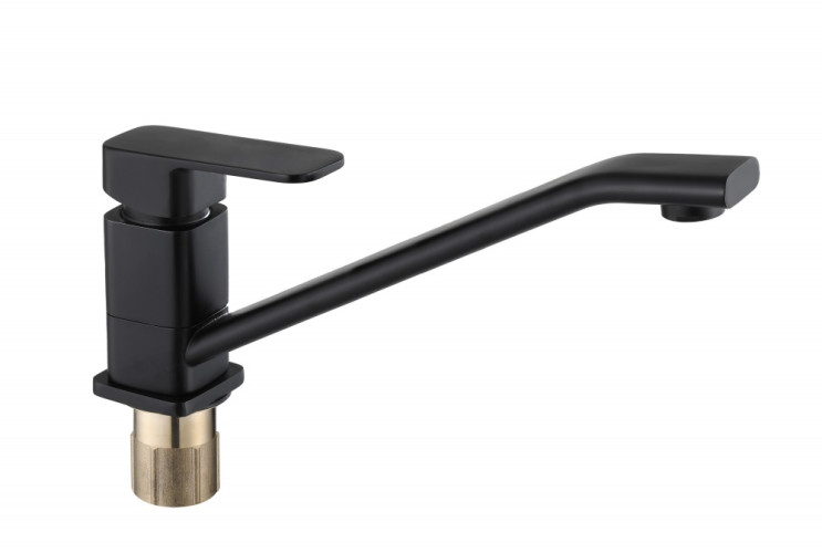 113521-C Смеситель од. для кухни низ. (ЧЕРНЫЙ)  ViEiR (10/1шт)