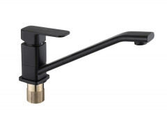 113521-C Смеситель од. для кухни низ. (ЧЕРНЫЙ)  ViEiR (10/1шт)