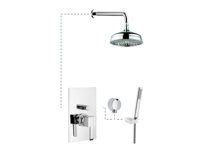 Emmevi Sicily, душевой комплект 380CR, цвет хром