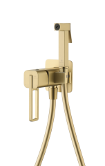 12157-S Смеситель встраиваемый с ГИГ. душем (Мат. Золото) GANZER (10/1шт)