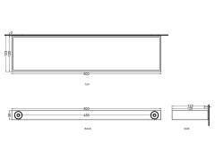 Полка-держатель CIELO ACCESSORIES ACB50 CM
