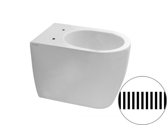 Унитаз напольный безободковый Scarabeo MOON 5522/CL/RRNR