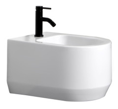 White Ceramic Tao, подвесное биде c крепежом, 53x38x30,5h см, цвет белый глянцевый