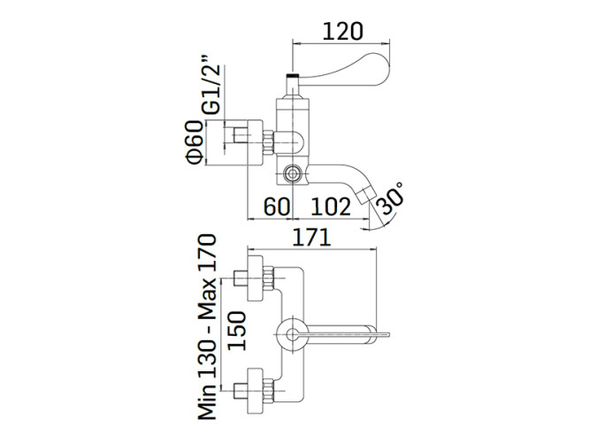 Смеситель для ванны MAMOLI PAOLA&THEBATHROOM 194500000021