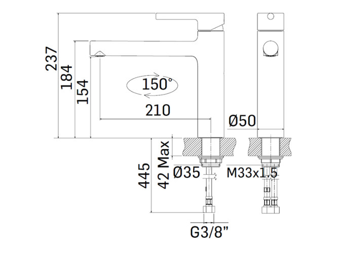 Смеситель для кухни MAMOLI PROGRAMMA CUCINA 756400000001