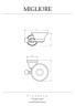 Mыльница настенная, керамика с декором/бронза Migliore Provance